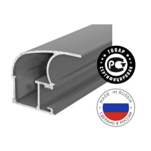Асимметричная ручка для шкафов-купе Г-образная Золото (5.4 м)